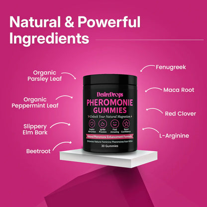DesireDrops™ Gummies | Natural Feminine Attraction & Confidence Booster | 30 Day Supply