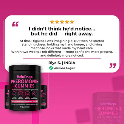 DesireDrops™ Gummies | Natural Feminine Attraction & Confidence Booster | 30 Day Supply